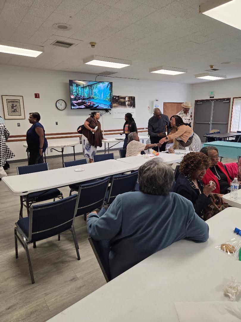 Fellowship in the fellowship hall